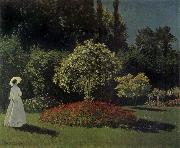Claude Monet Lady in the Garden France oil painting artist